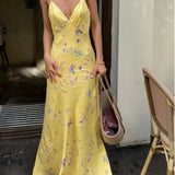 Vestido Longo de Estampa Floral - Yelloe