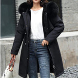 Casaco Feminino Longo de Inverno Forrado em Lã - SnowGlamour