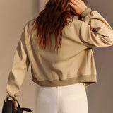 Jaqueta Bomber com Bolsos Clássica