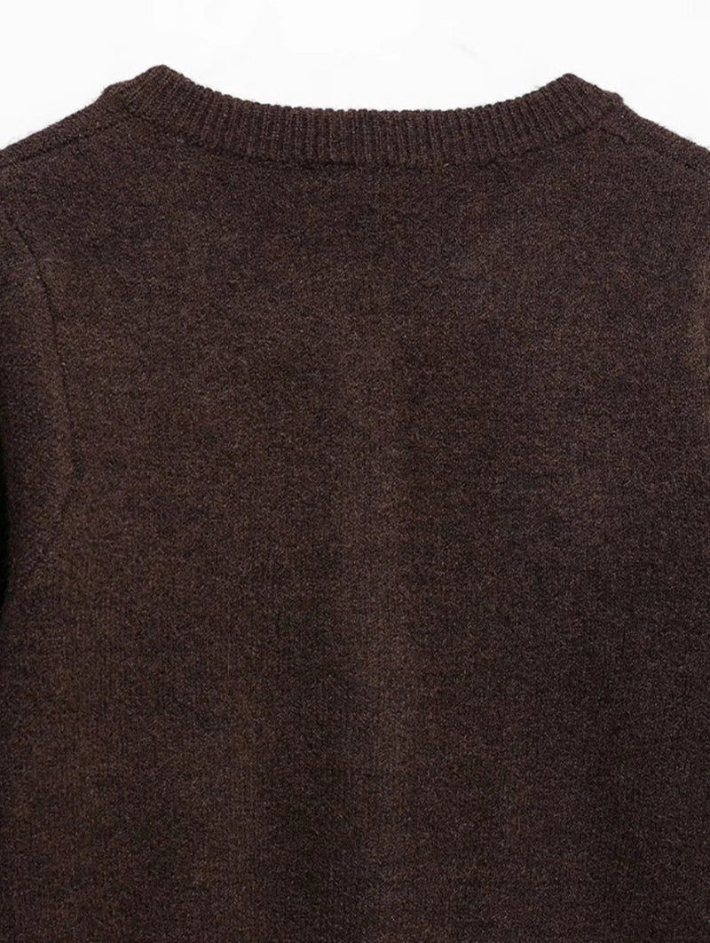 Conjunto Tricô Suêter e Saia