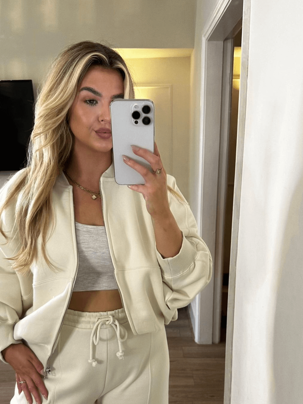 Conjunto de Moletom em Algodão