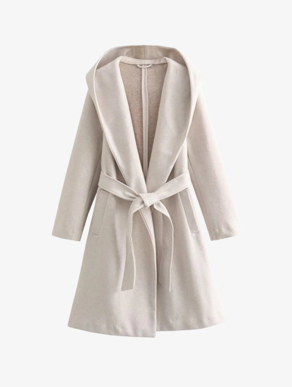 Casaco Sobretudo com Capuz e Amarração