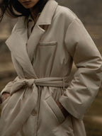 Casaco Longo com Amarração Cintura