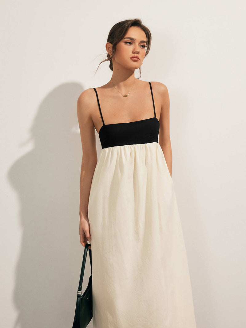 Vestido Longo com Bolso e Costas Aberta - Fleur
