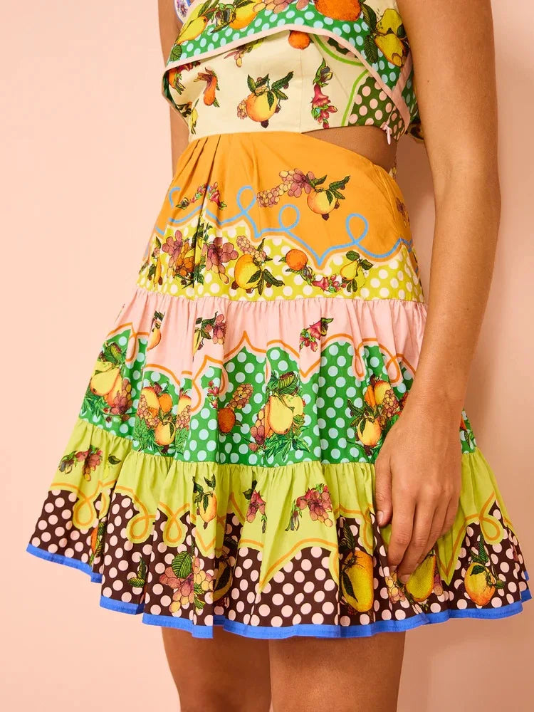 Vestido Curto Estampado Floral - Solar