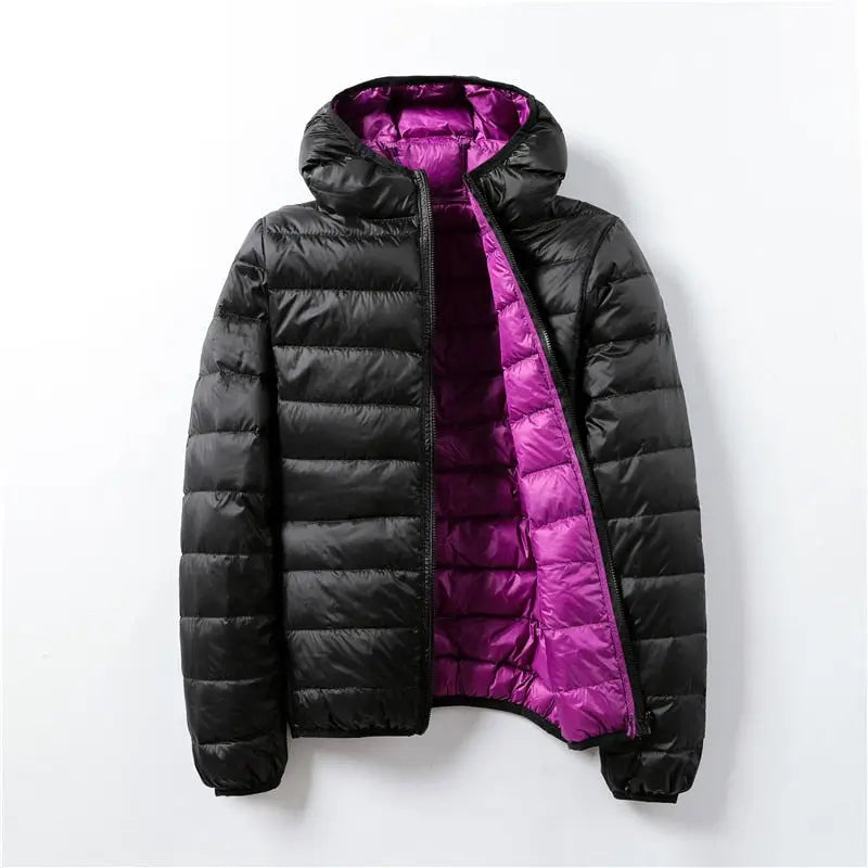 Jaqueta Puffer Impermeável Dupla Face