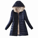 Casaco Impermeável Forrado de Lã com Zíper