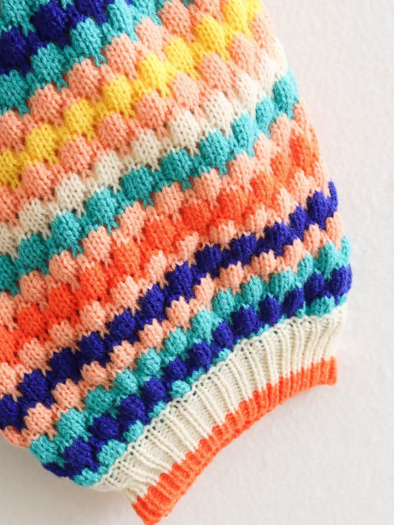 Casaco em Tricot - Arco Íris