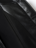 Jaqueta Bomber de Couro Sintético