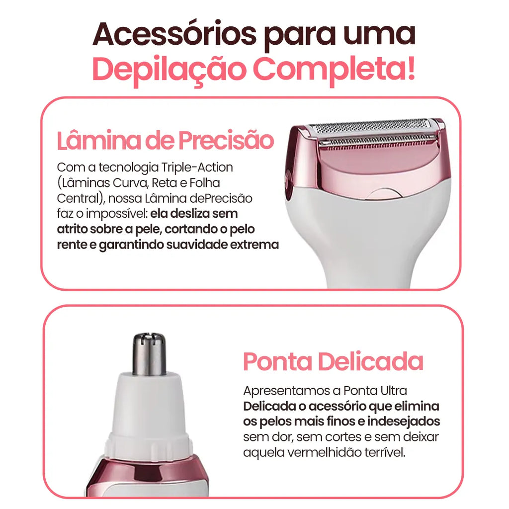 Depilador DermaPure® Elétrico 4 em 1