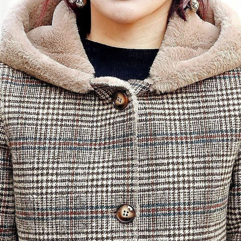 Casaco Feminino de Inverno Forrado em Lã - Claire