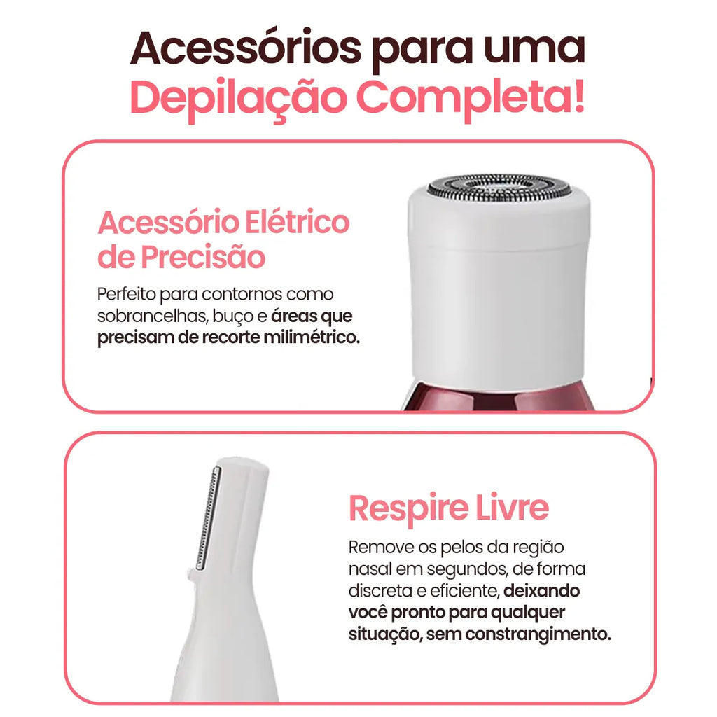 Depilador DermaPure® Elétrico 4 em 1