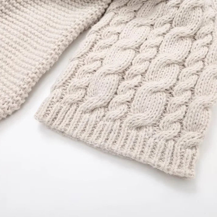 Suéter Trançado de Tricô