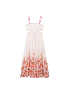 Vestido Midi com Decote Reto