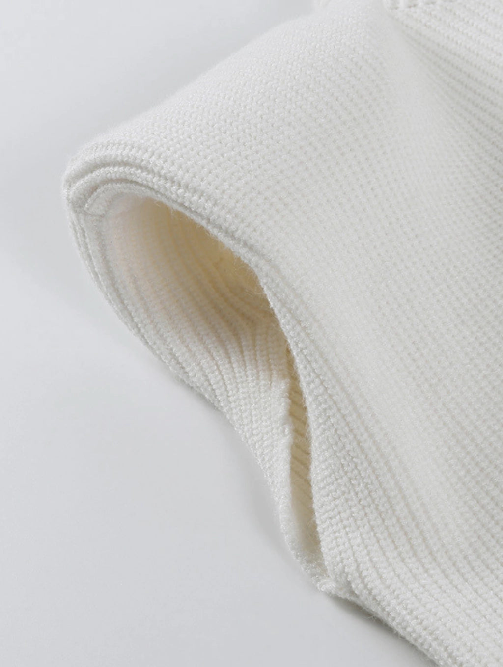 Blusa Casual de Tricô Gola Alta