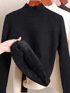 Suéter Peluciado Meia Gola - Velvet Touch