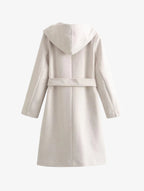 Casaco Sobretudo com Capuz e Amarração