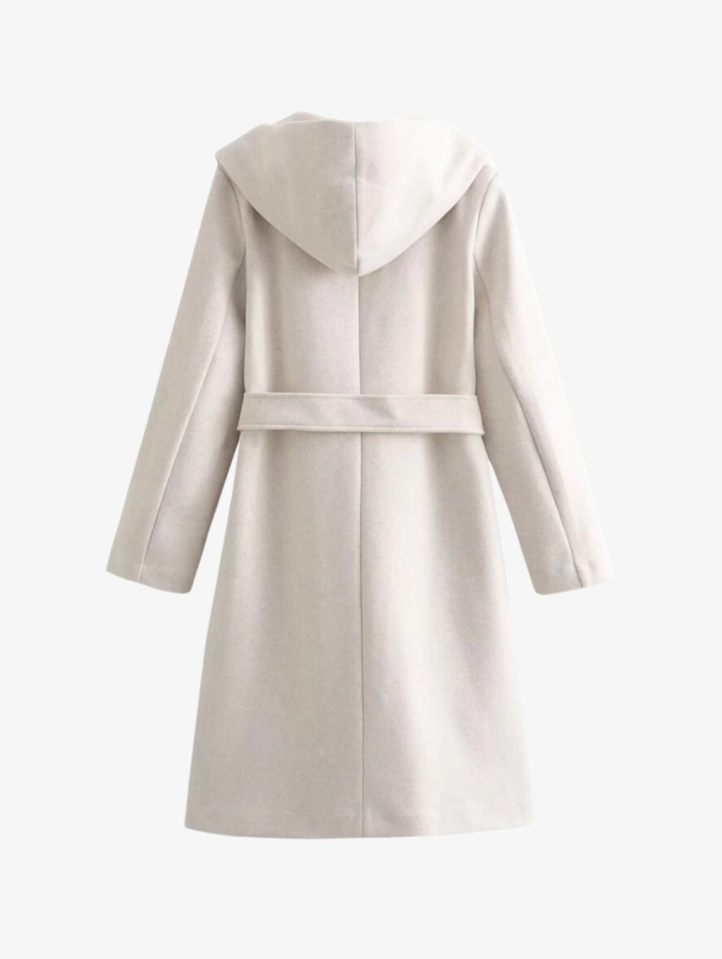 Casaco Sobretudo com Capuz e Amarração