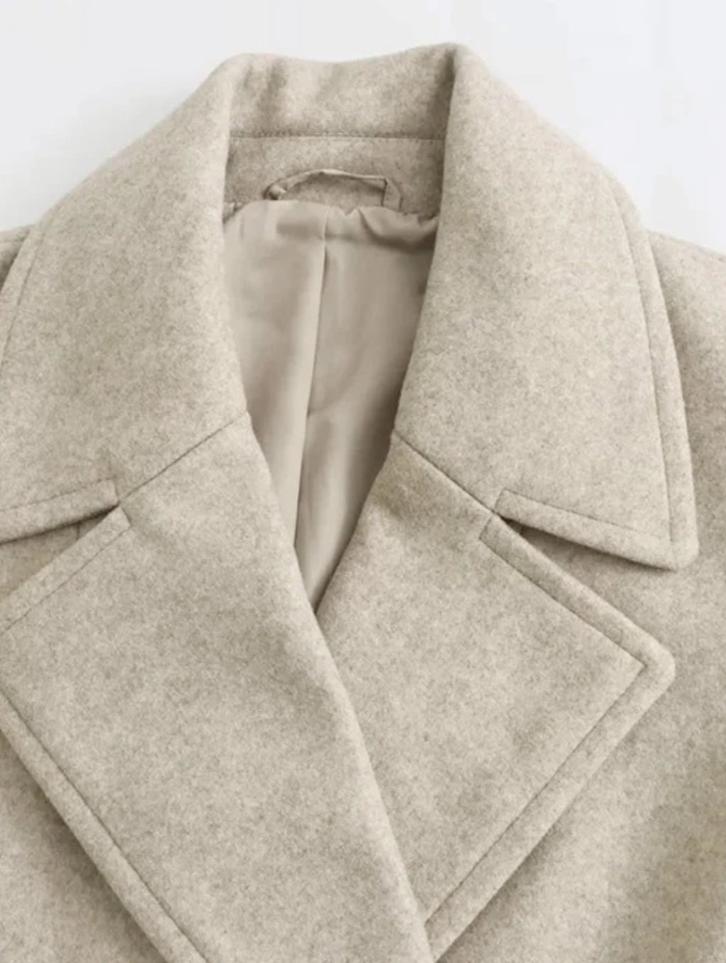 Casaco de Lã Batida - Sobretudo