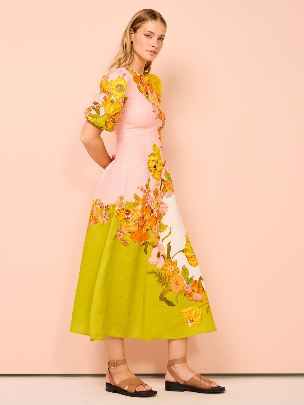 Vestido Longo Estampa Floral - Spring