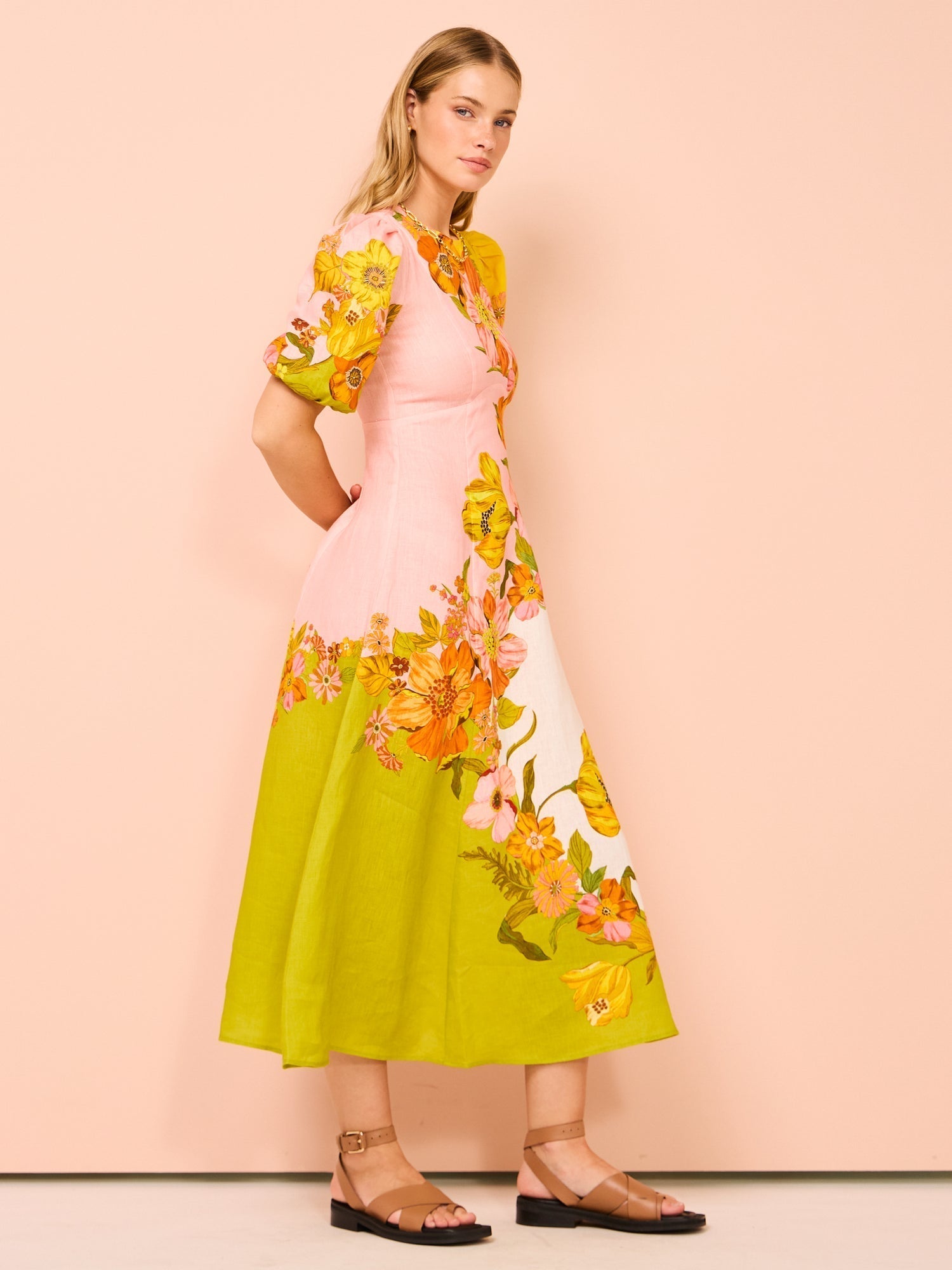 Vestido Longo Estampa Floral - Spring
