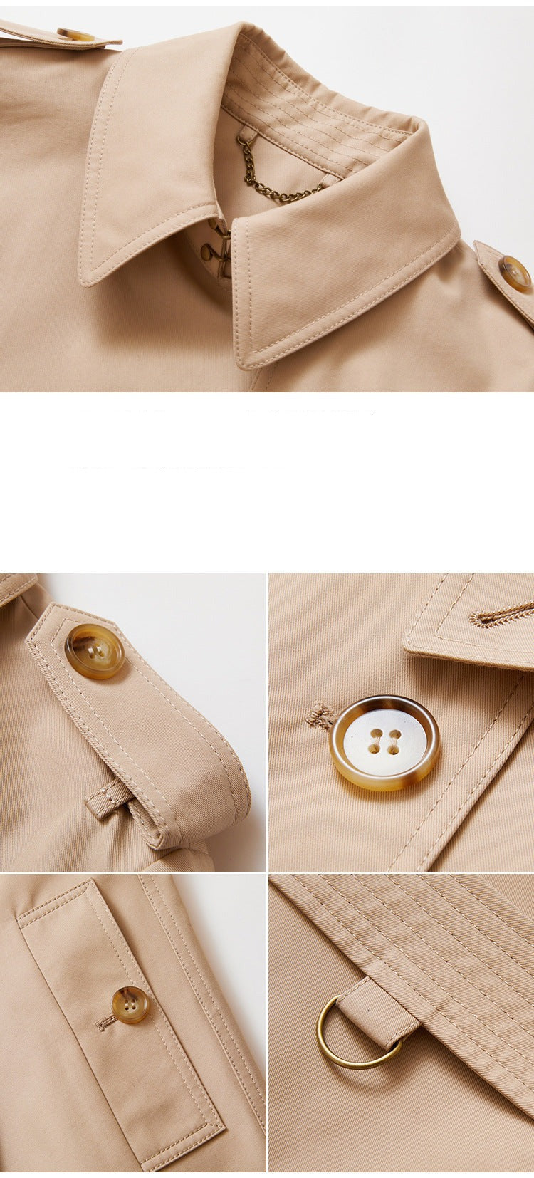 Casaco Longo Trench com Cinto