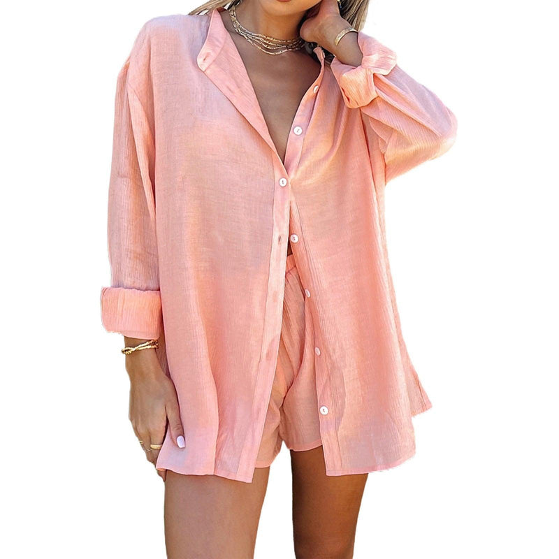 Conjunto de Blusa e Short Feminino em Linho - Mari