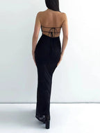 Vestido Longo com Estampa de Flores - Camellia