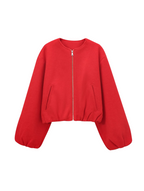 Jaqueta Oversized com Modelagem Reta