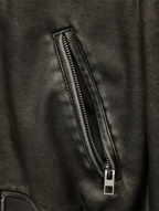 Jaqueta Bomber de Couro Sintético