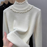 Suéter Peluciado com Detalhes em Pérolas - Pearl