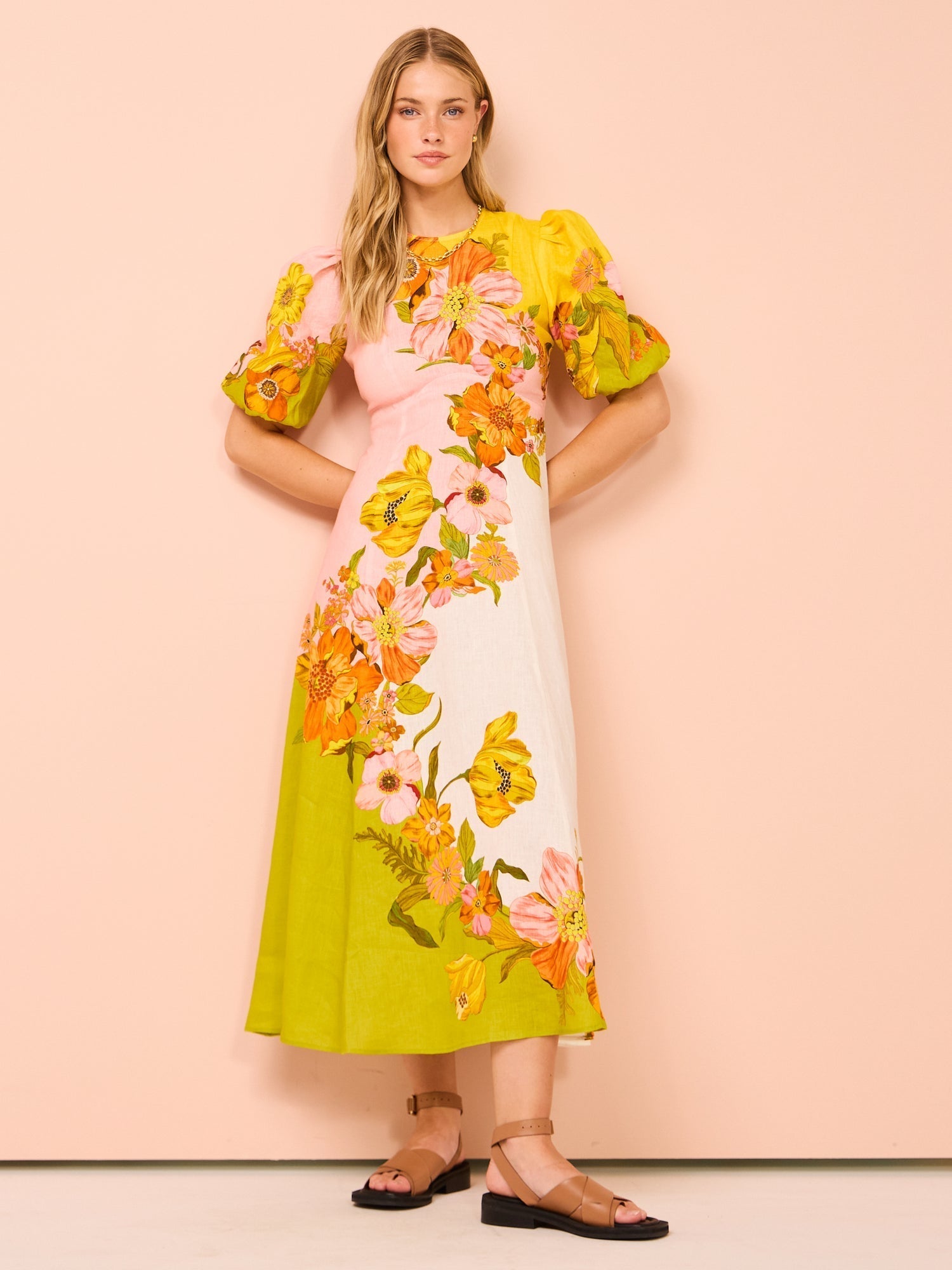 Vestido Longo Estampa Floral - Spring
