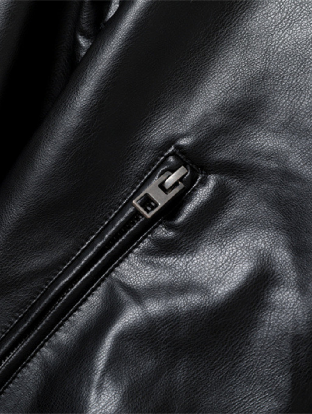 Jaqueta Bomber de Couro Sintético