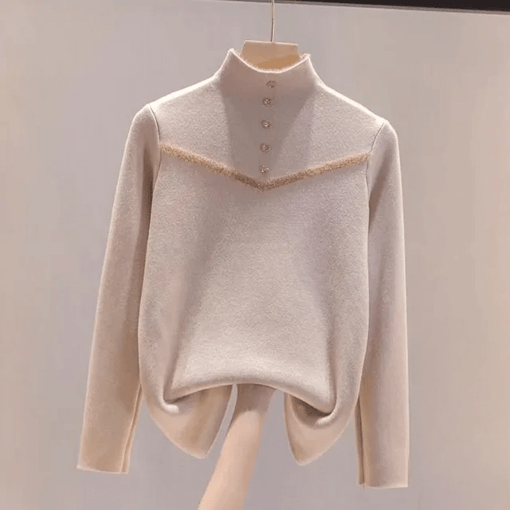 Suéter Peluciado com Botões - Touch