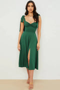 Vestido Feminino Longo Com Fenda - Elisa