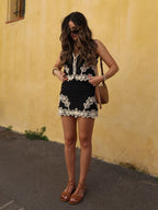 Conjunto Bordado sem Mangas