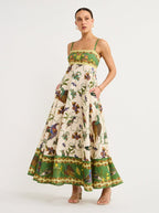 Vestido Longo de Verão Estampado