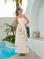 Vestido Longo com Estampa Floral - Sleeve