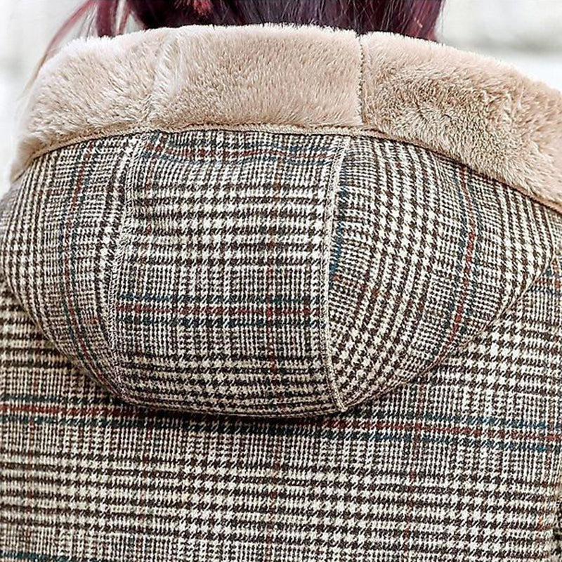 Casaco Feminino de Inverno Forrado em Lã - Claire