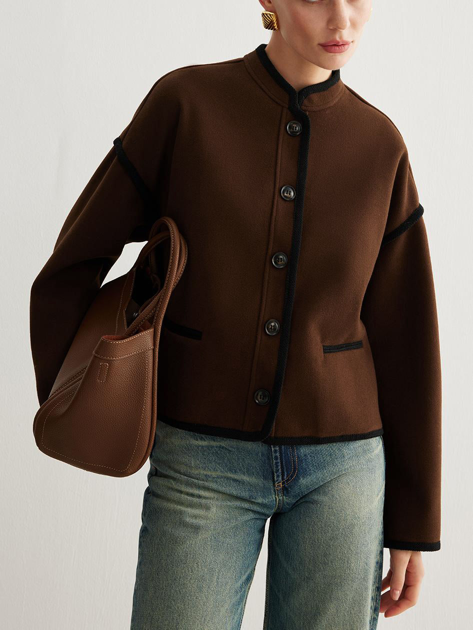 Jaqueta Minimalista de Tweed