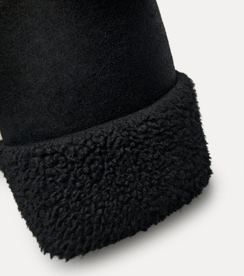 Jaqueta de Couro Forrada em Lã