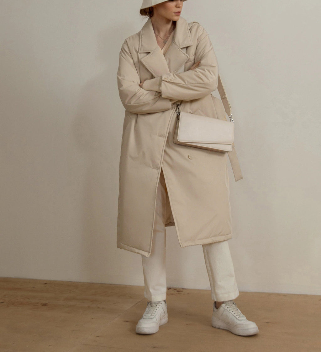 Casaco Longo com Amarração Cintura