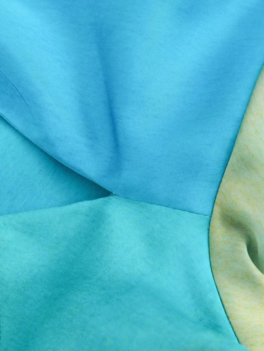 Vestido Longo Acetinado de Um Ombro Só - Aqua Luxe