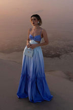 Vestido Longo com Decote em V - Ethel