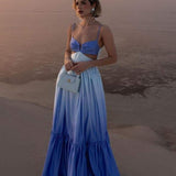 Vestido Longo com Decote em V - Ethel