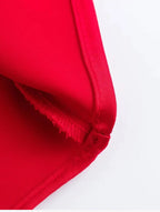 Vestido Longo Acetinado - Cherry Red