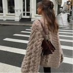 Suéter Trançado de Tricô