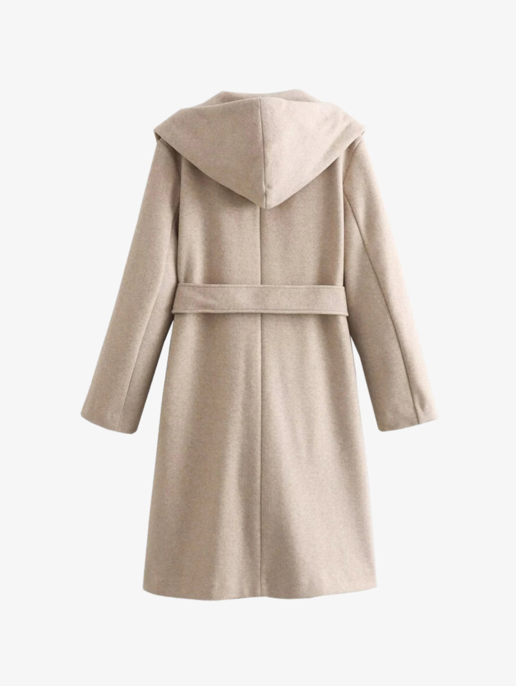 Casaco Sobretudo com Capuz e Amarração