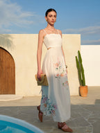 Vestido Longo com Estampa Floral - Sleeve