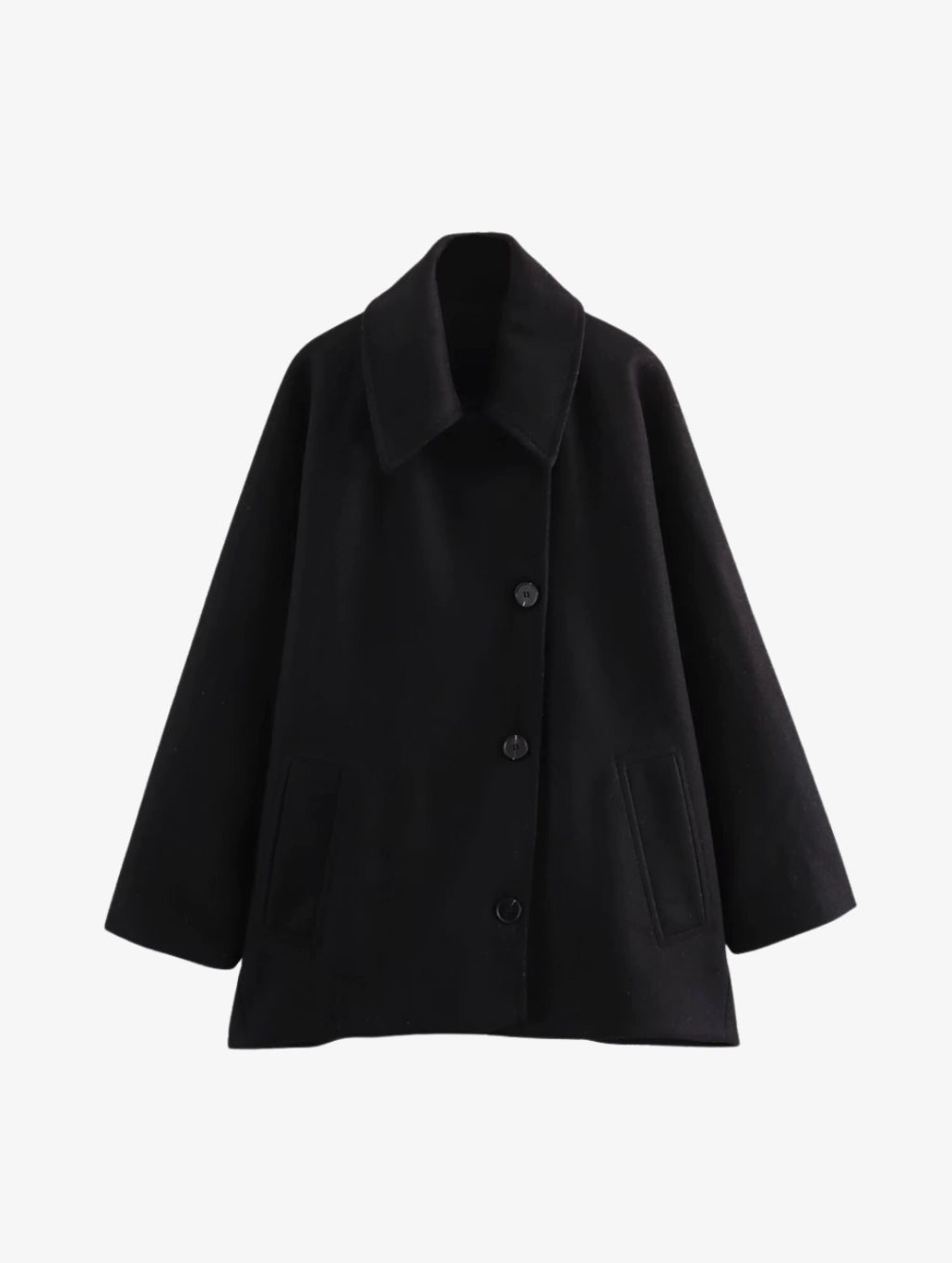 Casaco Oversized com Mangas Estilo Morcego